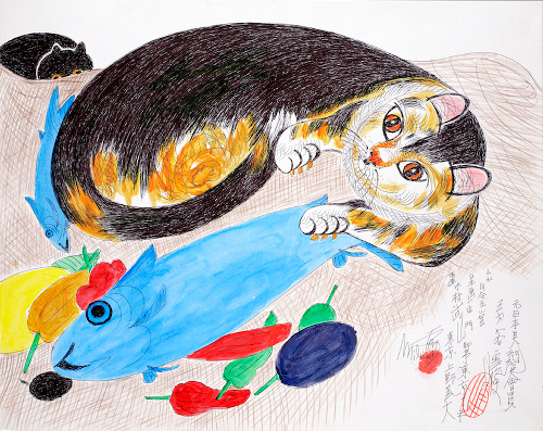 ミリキタニさんの作品＝©Ｊｉｍｍｙ　Ｔｓｕｔｏｍｕ　Ｍｉｒｉｋｉｔａｎｉ 