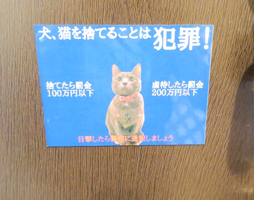 神保さんの家のドア（内側）に貼ってるポスター