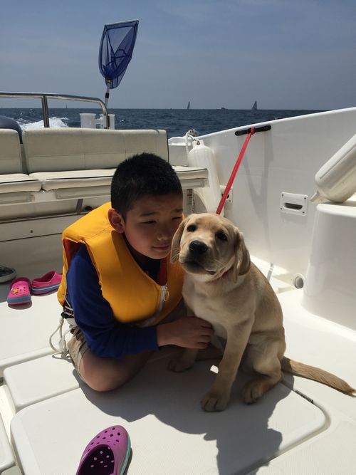 「こわくないよ、僕がついているから」