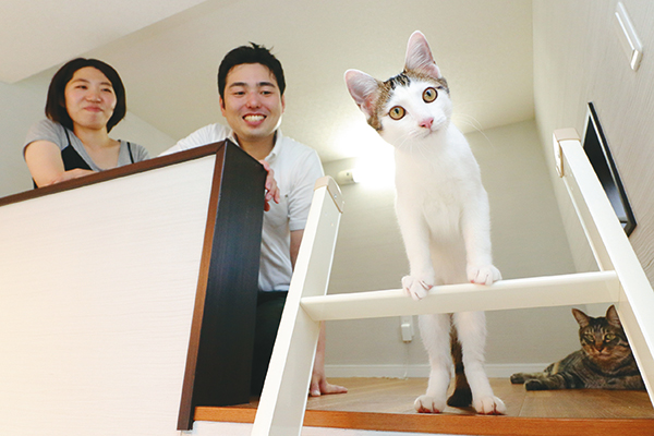 「こんな楽しい家に来てよかったニャ」と、竜くん