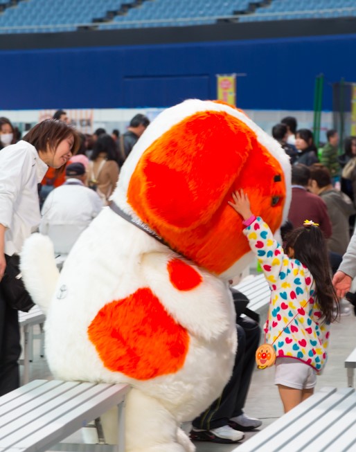 ワンサー、意外と子供に大人気。モテモテ！！