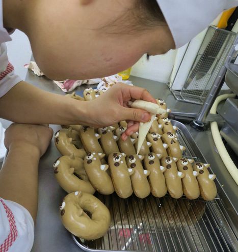 柴犬の顔を描く