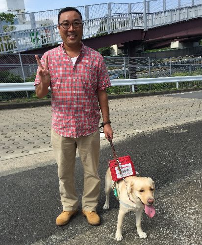 お父さんも再会にニコニコ